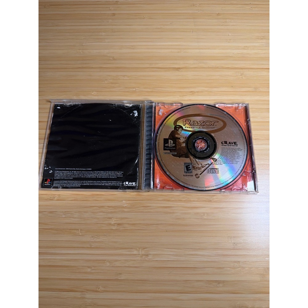 PS1 Razor Freestyle Scooter CIB Water Damage Untested PlayStation Game - Picture 5 of 8